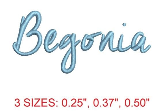 Begonia Embroidery Font: A Versatile Tool for Creative Expression