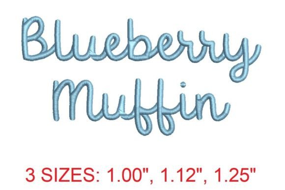 Blueberry Muffin Embroidery Font: A Sweet Addition to Your Stitches