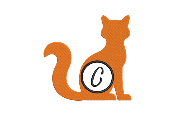 Cat Letter C: A Unique Embroidery Design for Creative Expression