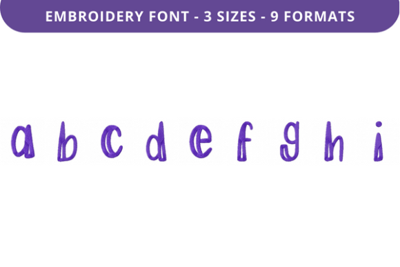 Ease My Mind Font a to I: A Creative Solution for Personalized Embroidery