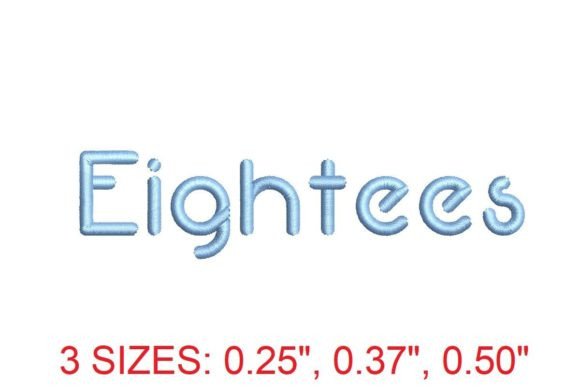 Eightees Font: Elevate Your Embroidery with a Nostalgic 1980s Vibe