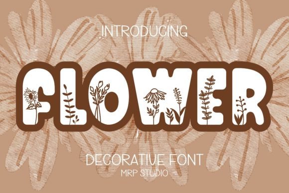 Flower Font: A Delicate Touch for Creative Projects