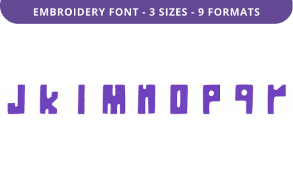 Ghuzag Chest Font Lowercase J to R: A Versatile Tool for Creative Embroidery