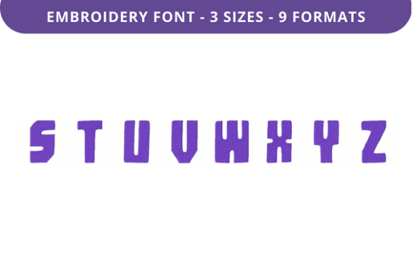 Ghuzag Chest Font S to Z: A Versatile Embroidery Font for Creative Projects