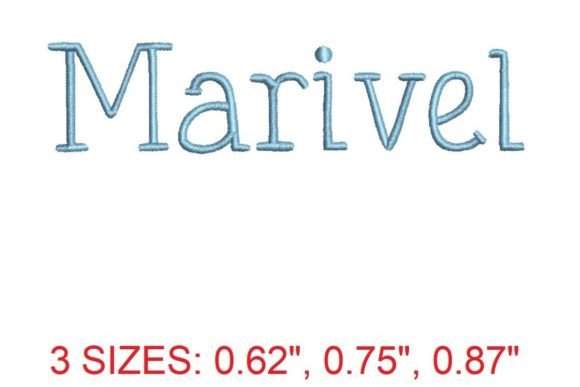 Introducing the Captivating Marivel Embroidery Font