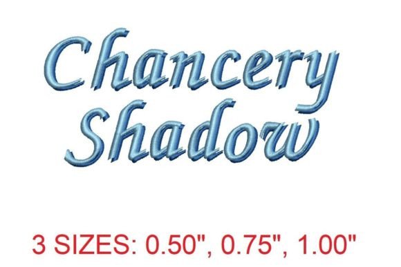 Introducing the Exquisite Chancery Shadow Embroidery Font