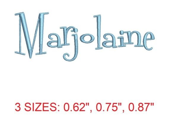 Introducing the Exquisite Marjolaine Embroidery Font