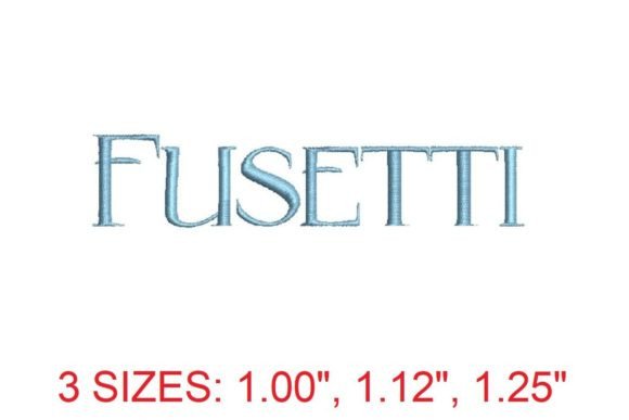 Introducing the Fusetti Embroidery Font