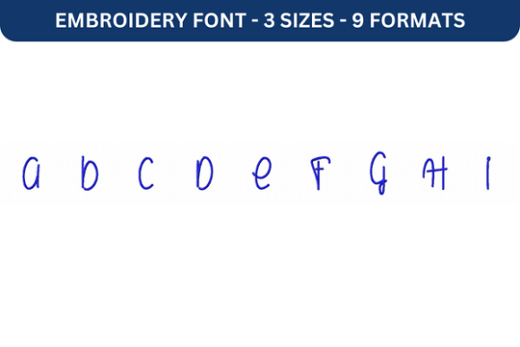 Le Laboratoire Font Upper a to I: A Versatile Embroidery Font for Creative Projects