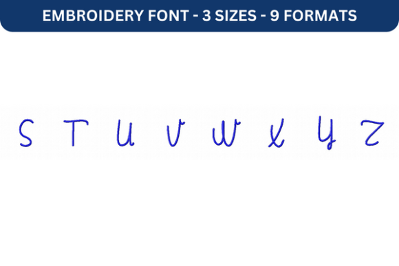 Le Laboratoire Font Upper S to Z: A Versatile Embroidery Font for Creative Projects