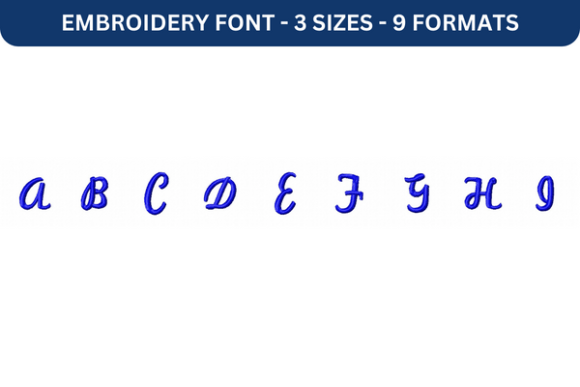 Marketing Script Font Upper a to I: A Versatile Tool for Personalized Embroidery