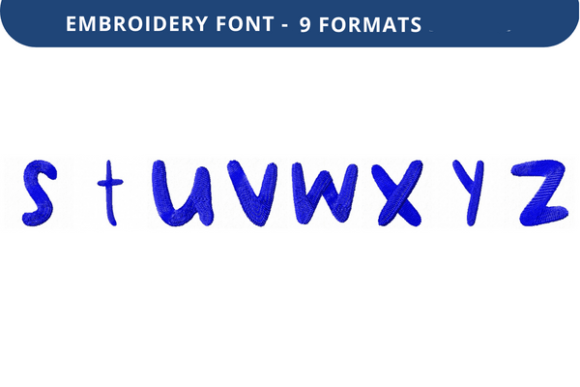Short Quiz Font Lowercase S to Z: A Versatile Embroidery Font for Creative Projects