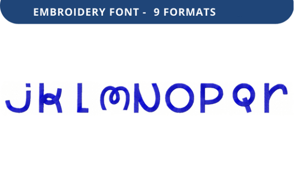Whimper Willow Font Lowercase J to R: A Versatile Embroidery Font for Creative Projects
